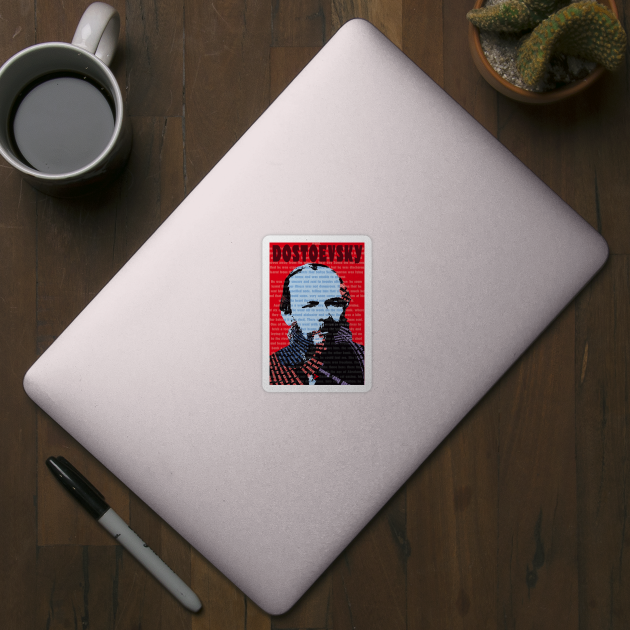 Fyodor Mikhailovich Dostoevsky in Red by Exile Kings 